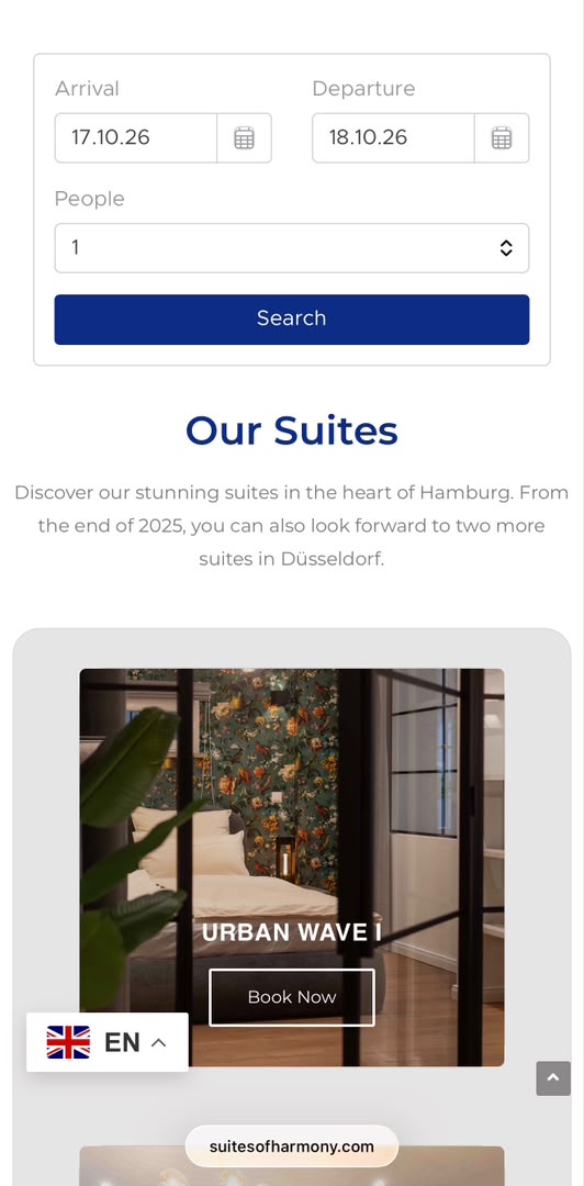 Vacation rental booking website